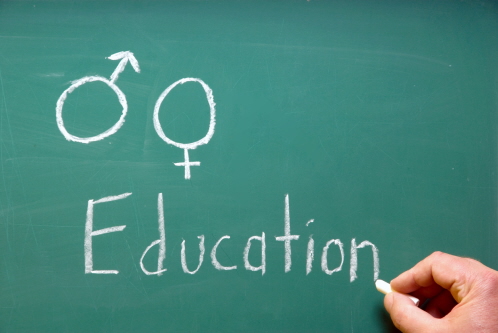 Image of blackboard illustrating sex and relationship education 