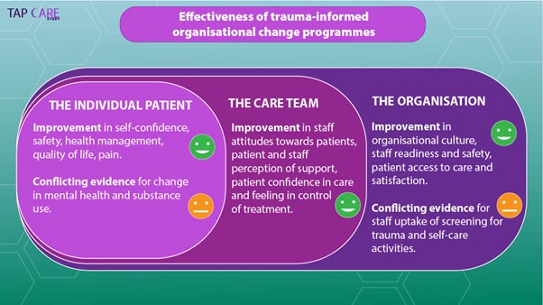 Effectiveness of trauma-informed organisational change programmes