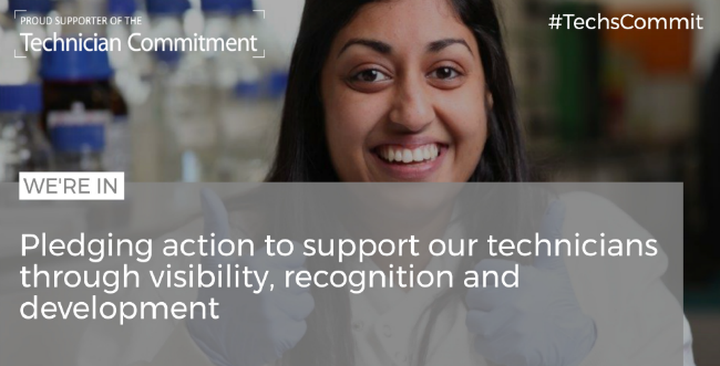 Proud Supporter of the Technician Commitment. We're In. Pledging action to support our technicians through visibility, recognition and development