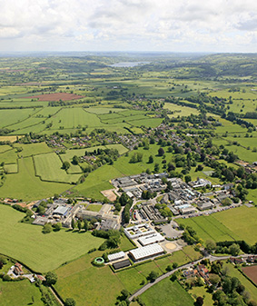 Aerial shot of School campus