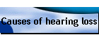 Causes of hearing loss