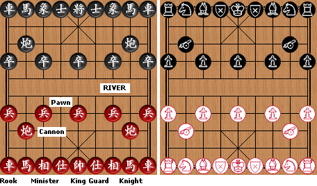 Xiangqi / Chinese Chess Traditional Wooden Game -  UK