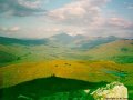 A long view of the Wild camp at Tyndrum