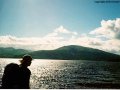 Ed contemplates Loch Lomond