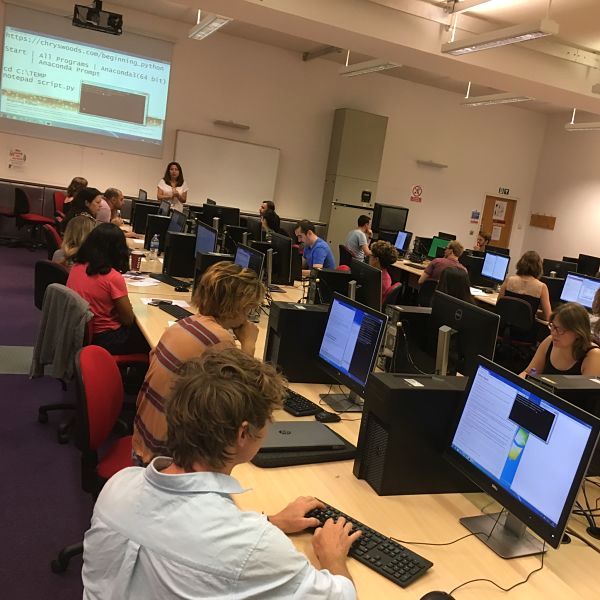 Photo from an RSE Training Workshop in Python
