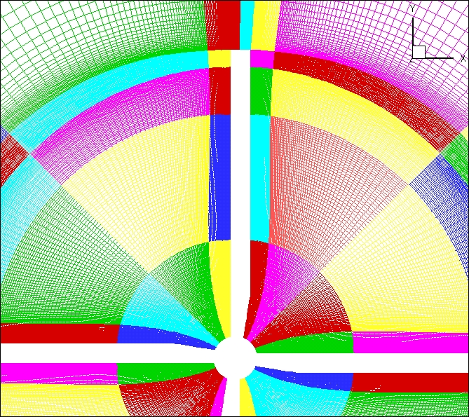 rotor disk bright image pink yellow and green, a visual example of the research data which might be stored on the research data storage facility 
