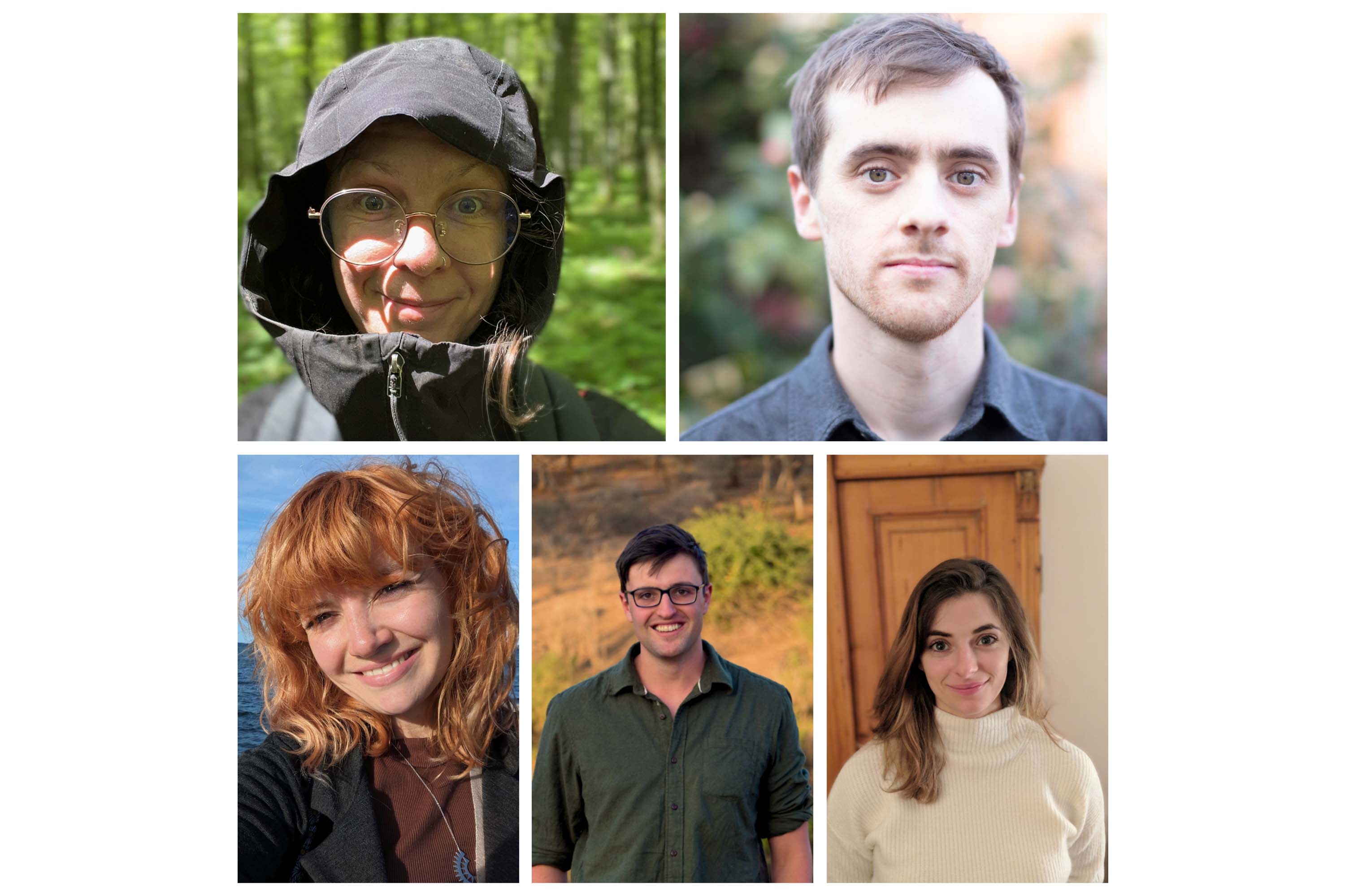 Top row: Drs Hannah Griffiths and Liam Shaw. Bottom row (L to R): Drs Helen Fewlass, Patrick Kennedy and Rebecca Buxton.