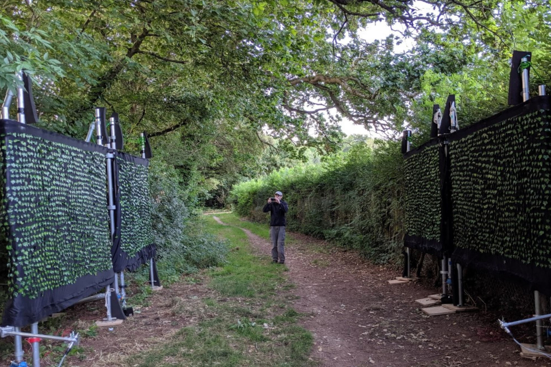 Fully assembled set-up in the field