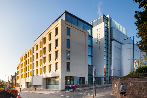 The exterior of the Life Sciences building