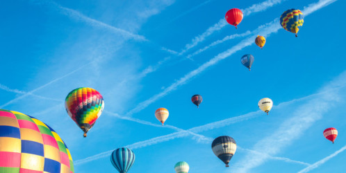 Bristol Balloons fiesta against the sky