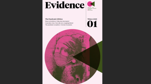 This is an image of the front page of Evidence Magazine Winter 2020