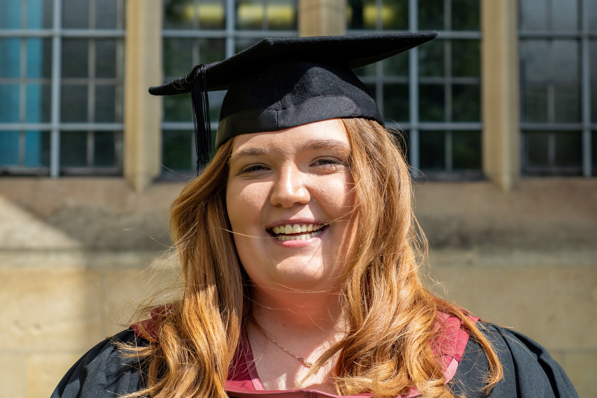 University of Bristol graduate Chloe Fussell on the day of her graduation