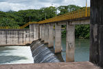 River running through aqueduct in Costa Rica