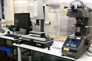 Micro-hardness and imaging unit in the Residual Stress Lab