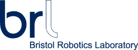 Bristol Robotics Lab text logo: BRL