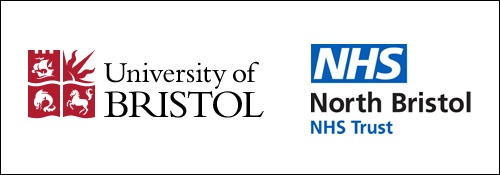 Image of logos for University of Bristol and NHS North Bristol Trust