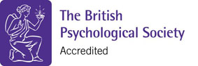 The British Psychological Society (BPS) Accredited logo, select to go to the website.  