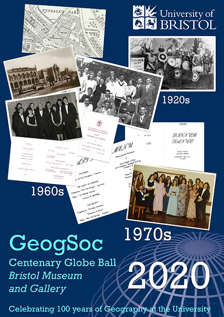 Poster for Globe Ball 2020 - images from the decades