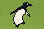 Dancing penguin logo of Penguin Books.