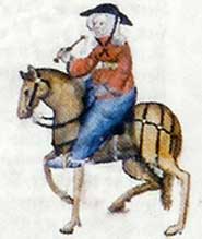 The Wife of Bath, from the Ellesmere manuscript