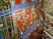 Section of wiring for the CMS detector