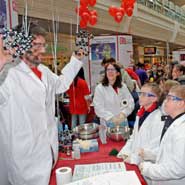 The Science Alive 2006 event at Broadmead shopping centre - one of the many public engagement events in which Bristol University and UWE are involved.