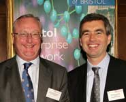 Professor Eric Thomas (left) and Roger Holmes at the launch