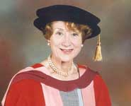 Professor Dame Carol Black receiving her Honorary degree in 2003