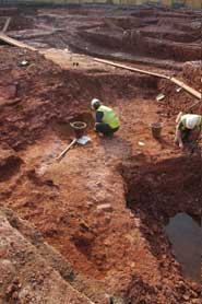 Archaeologists working at the Royal Fort site