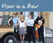 The 'Four in a Bar' jazz quartet CD cover