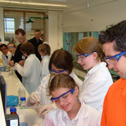 Students in the lab.