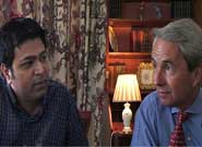 Dr Sri Subramanian in discussion with Sir Richard Stagg, British High Commissioner in Delhi