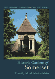 The front cover of Historic Gardens of Somerset showing the gardens at Barrow Court, near Bristol