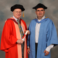 From left to right: Dr Charles Bennett and Professor Sandu Popescu