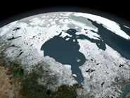 Satellite image of the Hudson Bay region