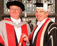 Professor Eric Thomas (left) with UWE Vice-Chancellor Professor Steve West