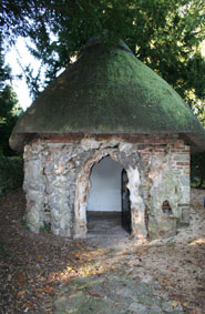 The Temple of Vaccinia, the garden hut where Edward Jenner vaccinated the local poor