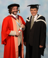 Greg Doran receives his honorary degree from Professor Martin White