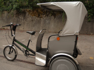 One of Pedal Power Transport's rickshaws