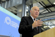 Business Secretary Vince Cable at the launch of the National Composites Centre