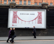 The Discover More billboard at Paddington Station
