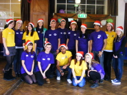 Student volunteers from UBU at the Children's Christmas Party