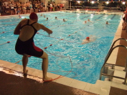 Competitors take to the pool for the BULSCA inter-university competition
