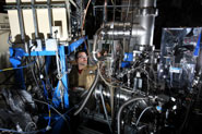 Co-author Craig Taatjes at the machine at the Advanced Light Source at Lawrence Berkeley