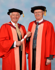 Tim Stevenson, Doctor of Laws, with orator Professor Selby Knox