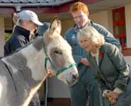 Her Royal Highness The Duchess of Cornwall on a visit to the School of Veterinary Sciences in 2007