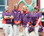 Gael, Penny, Sue and Clare in their official uniform