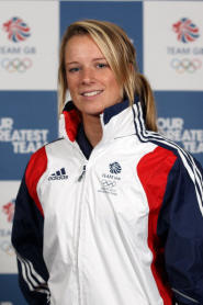 Silver medallist Hannah Mills