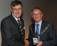 Professor Alan Preece receives the award from Roy Robertson Hon FRPS, President of the Royal Photographic Society