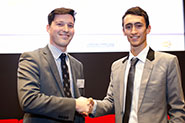 Joe Webber (right) with Alex Hodgson, Group Head of Health and Safety at Smiths News PLC